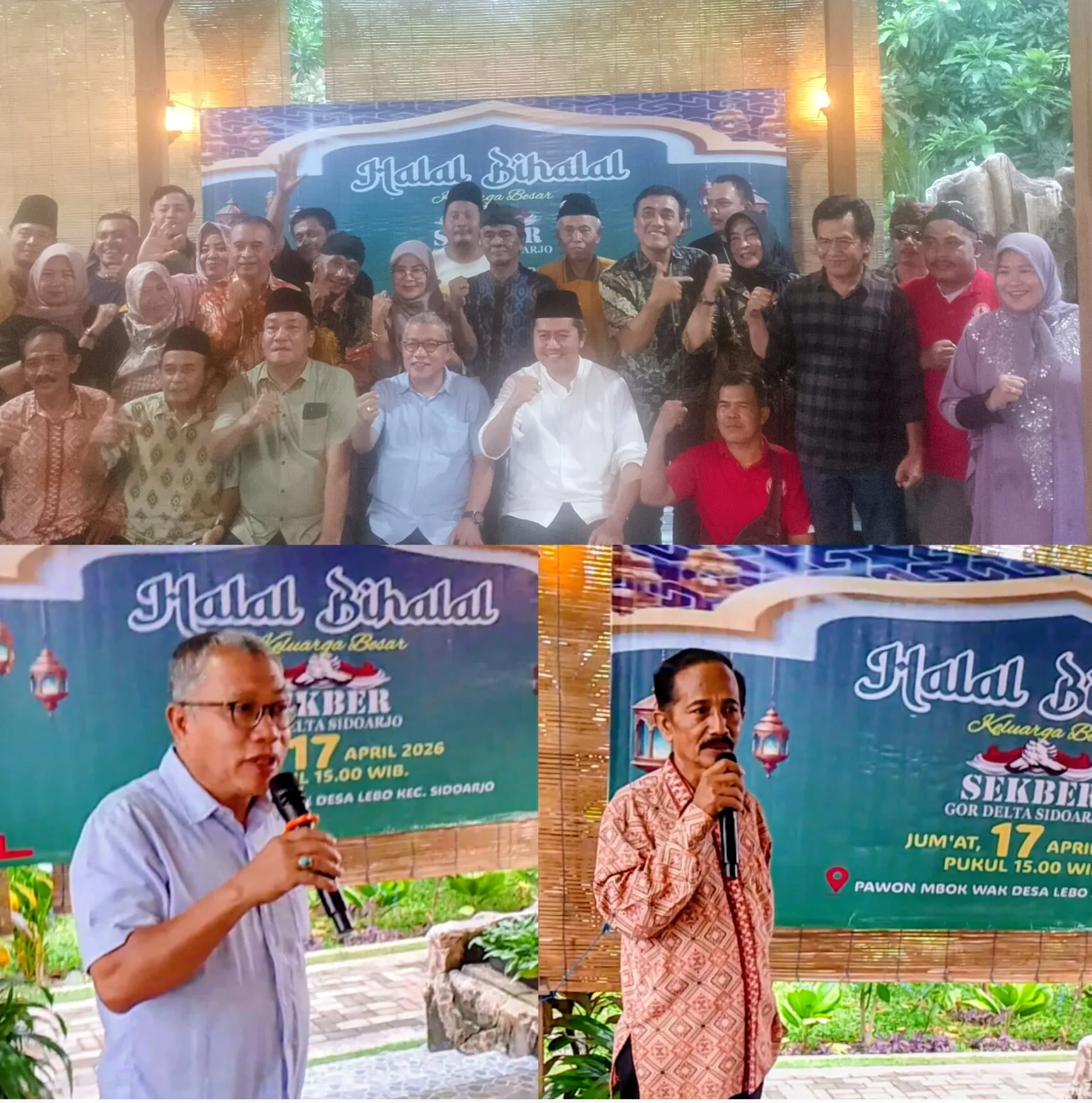 Hangatnya Halal Bihalal Sekber GOR Sidoarjo, Dari Silaturahmi Lahir Kekuatan Besar untuk Kemajuan Daerah